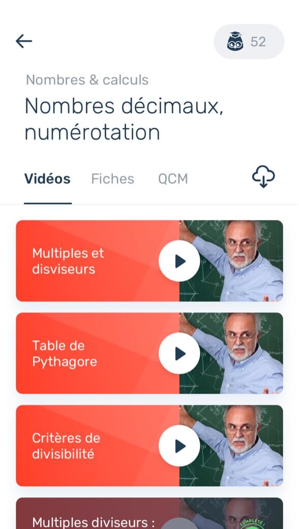 Écran mobile Les Bons Profs