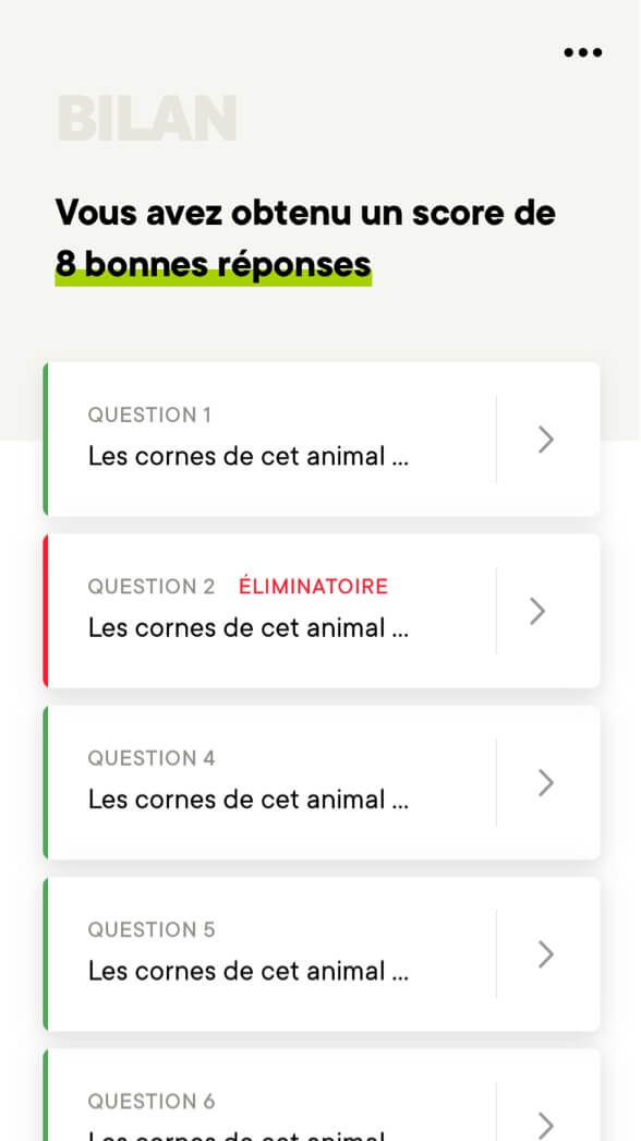 Examen sur l'application de la Fédération Nationale des Chasseurs