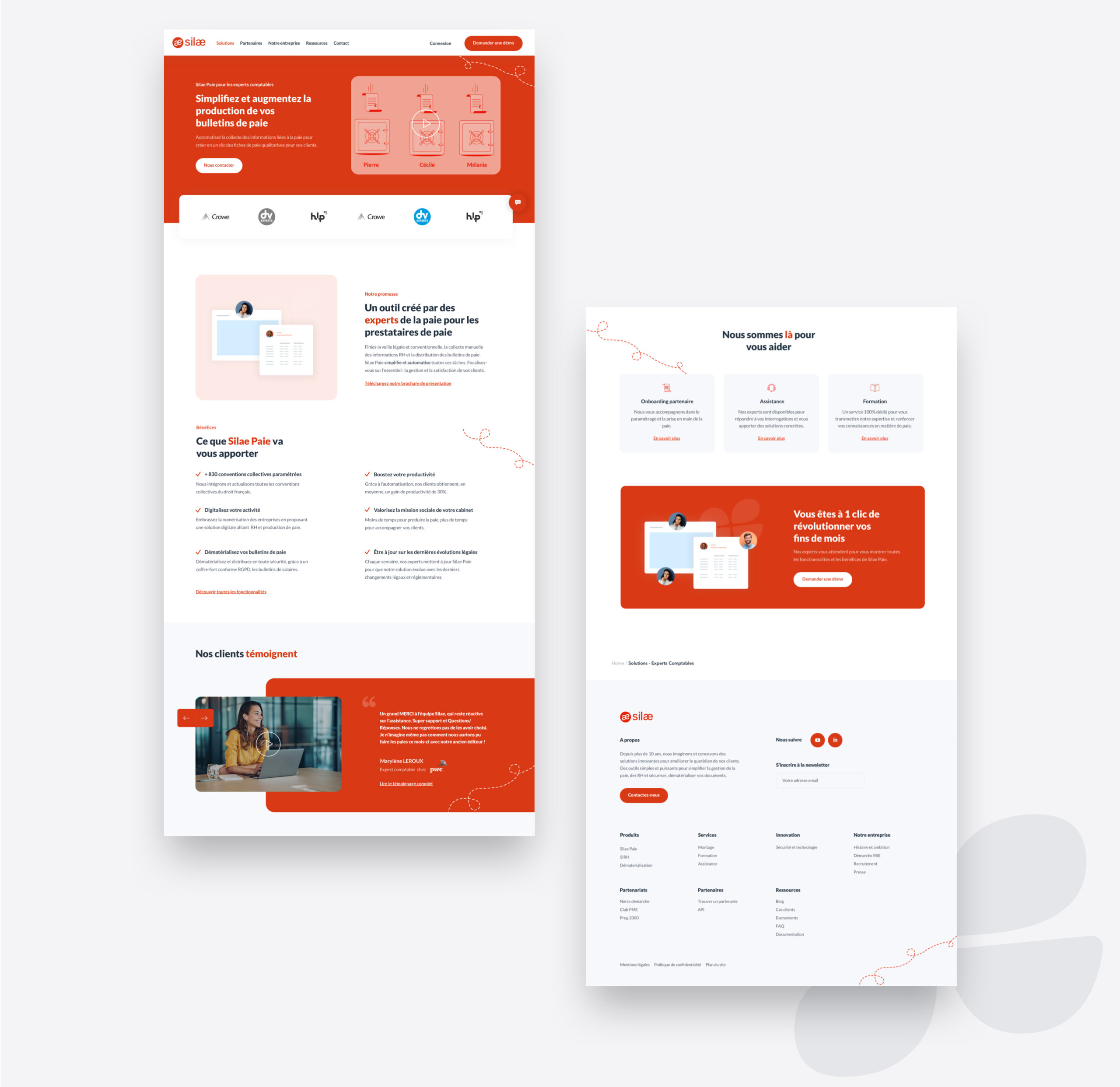 Design d'interface pour Silae