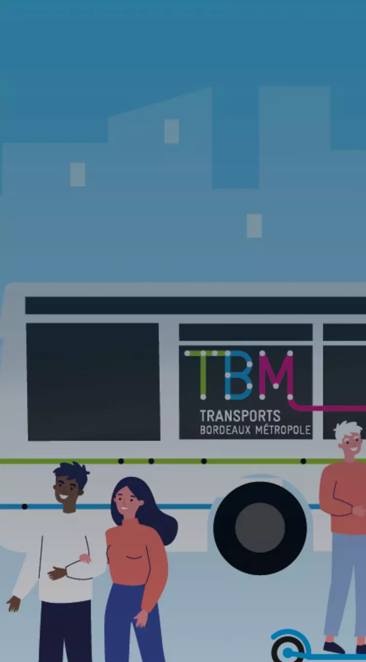 Image de fond - Transports Bordeaux Métropole - UI UX