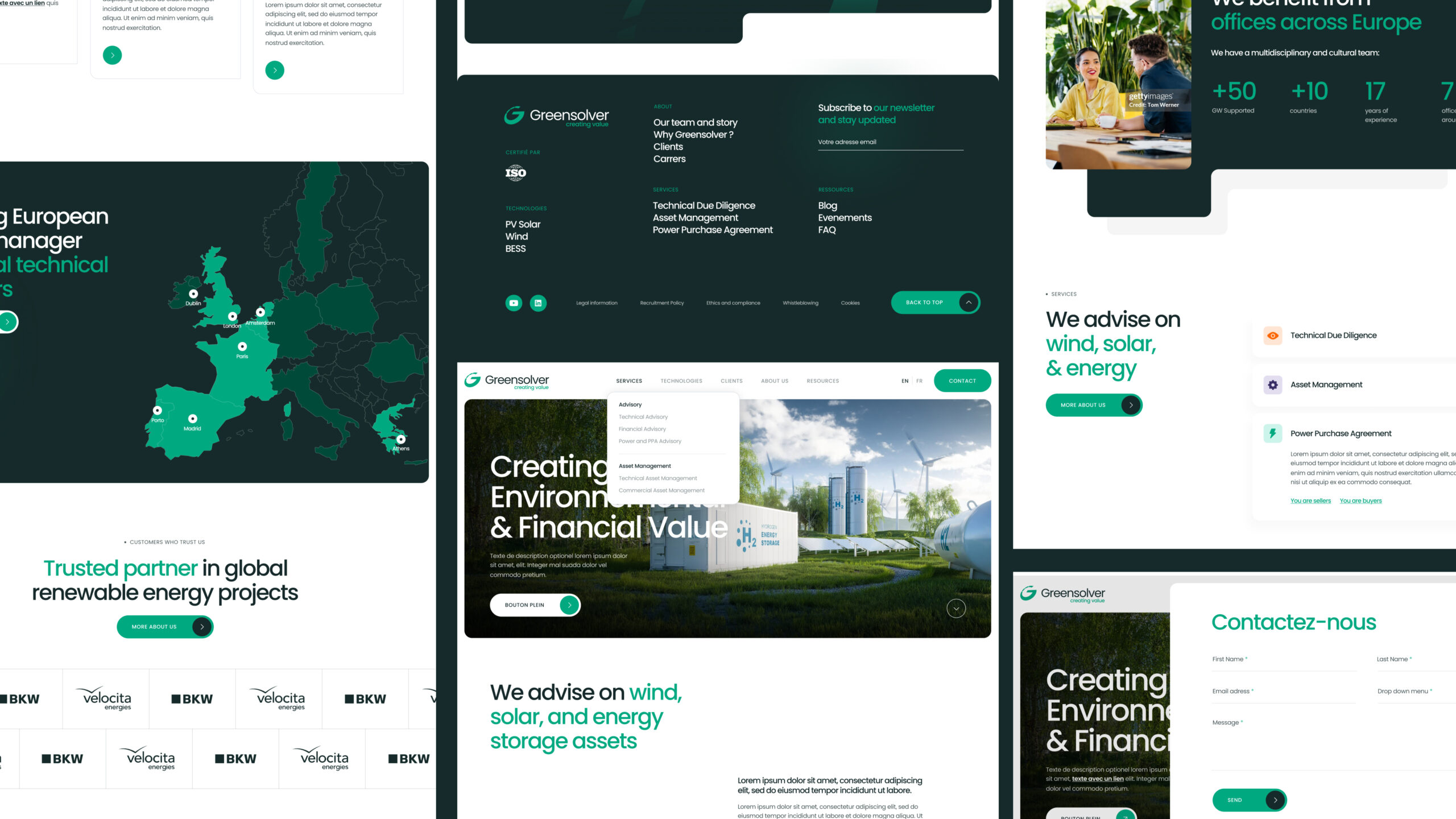 Visuel du site internet